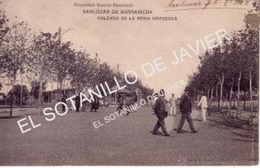 Postales: POSTAL SANLUCAR DE BARRAMEDA - CADIZ - CALZADA DE LA REINA MERCEDES